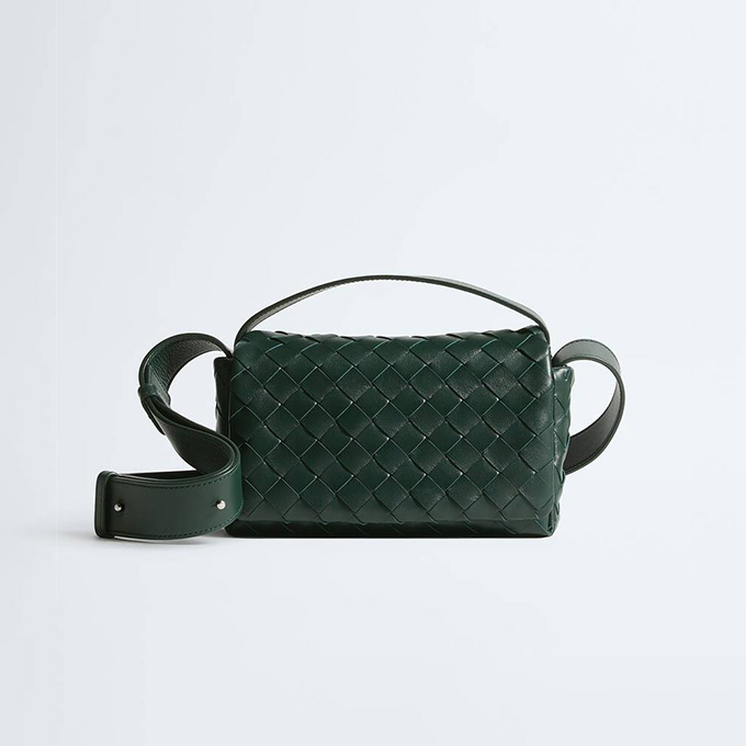 bottega veneta mini woven flap crossbody bag #857931